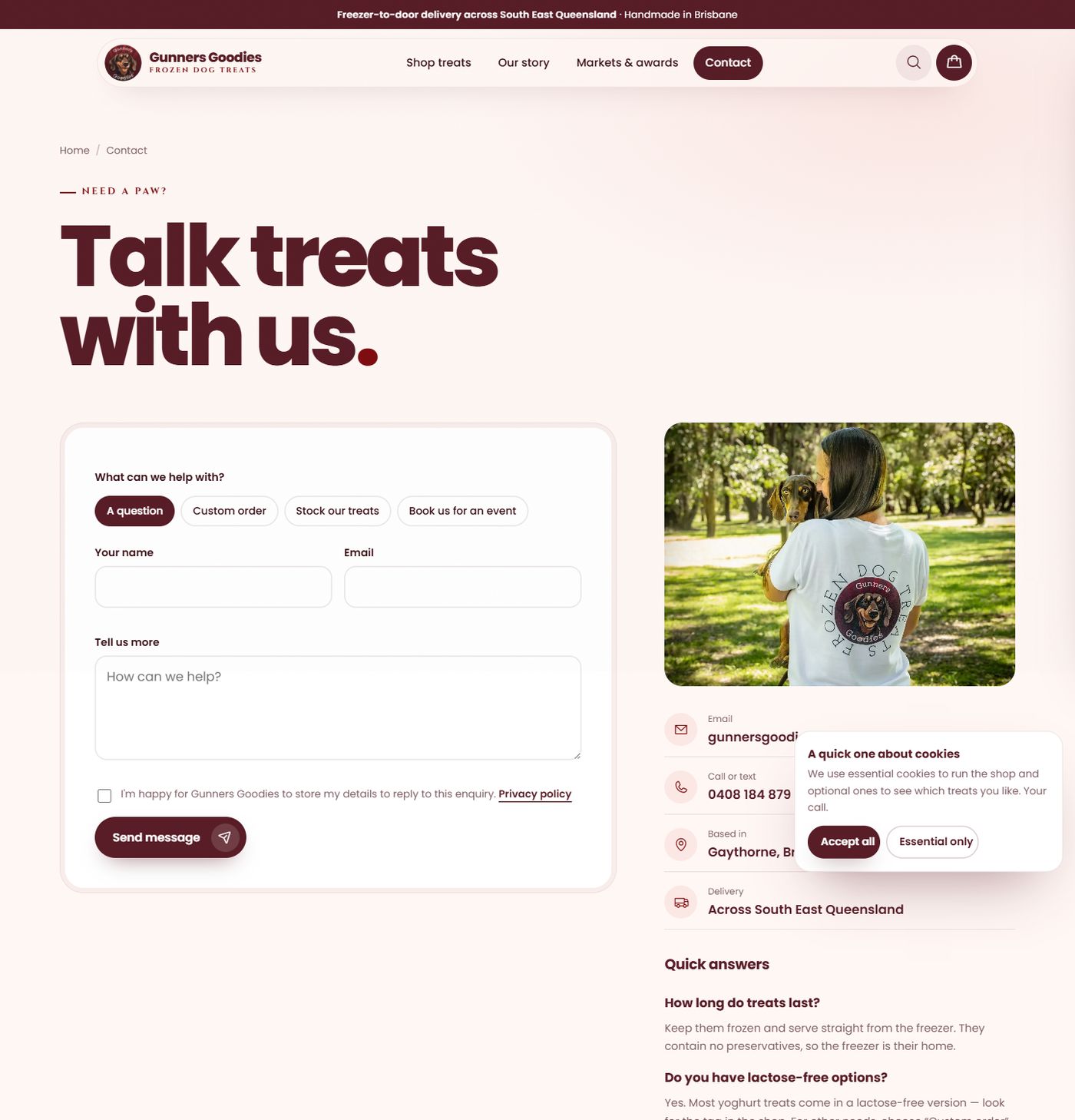 Concept contact page